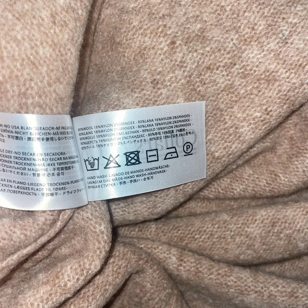 Collars & Co Men Balmoral Three Button Luxury Wool Sweater Camel Tan XL NEW